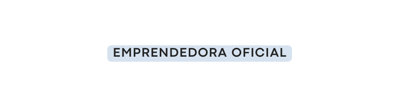 Emprendedora Oficial
